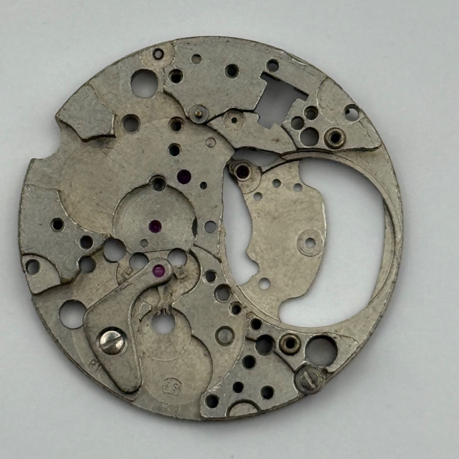 AS 2066 Watch Movement Main Plate Manual Wind Vintage Swiss Parts Repair 25.9mm
