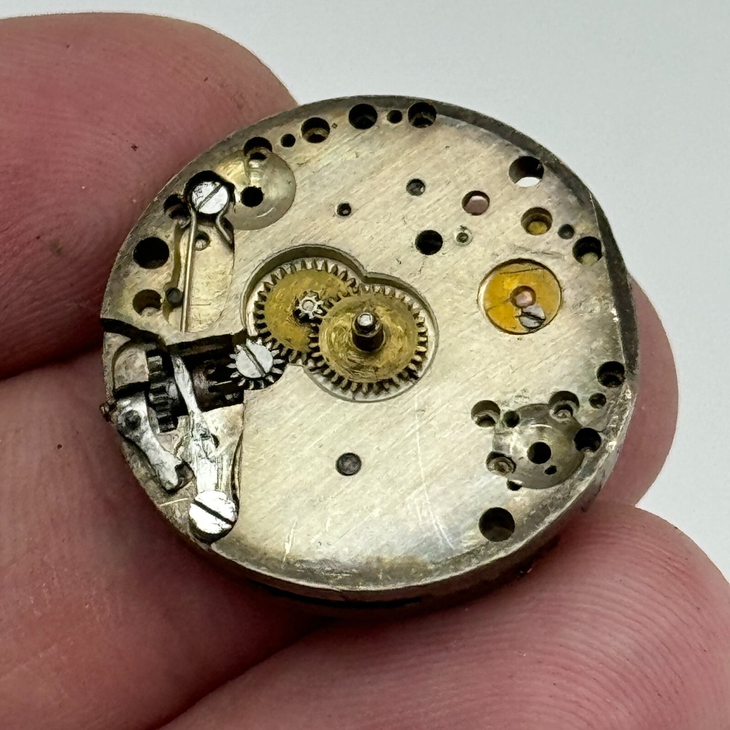 23.6mm Balance Intact 15 Jewels Manual Wind Watch Movement Swiss Vintage PARTS