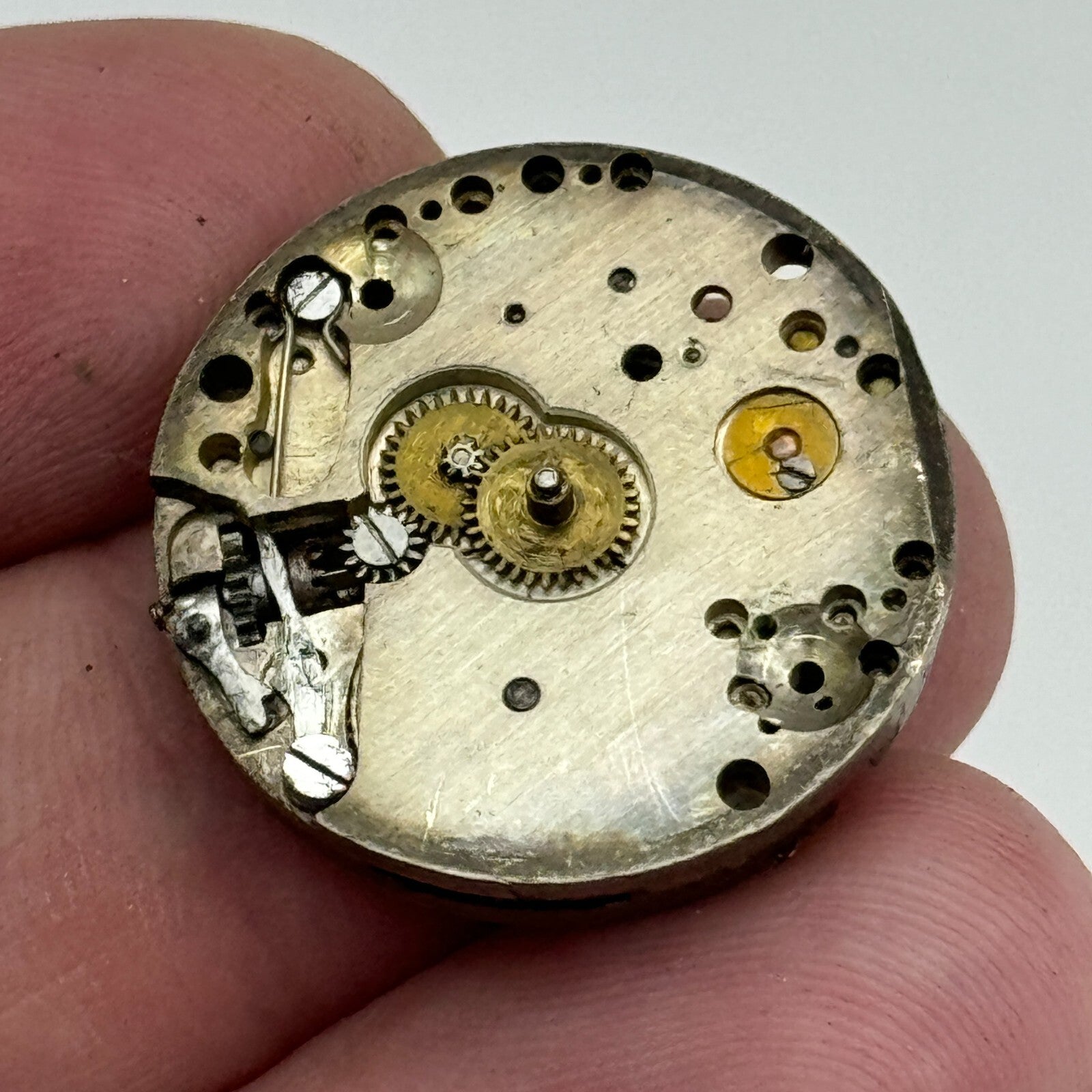 23.6mm Balance Intact 15 Jewels Manual Wind Watch Movement Swiss Vintage PARTS