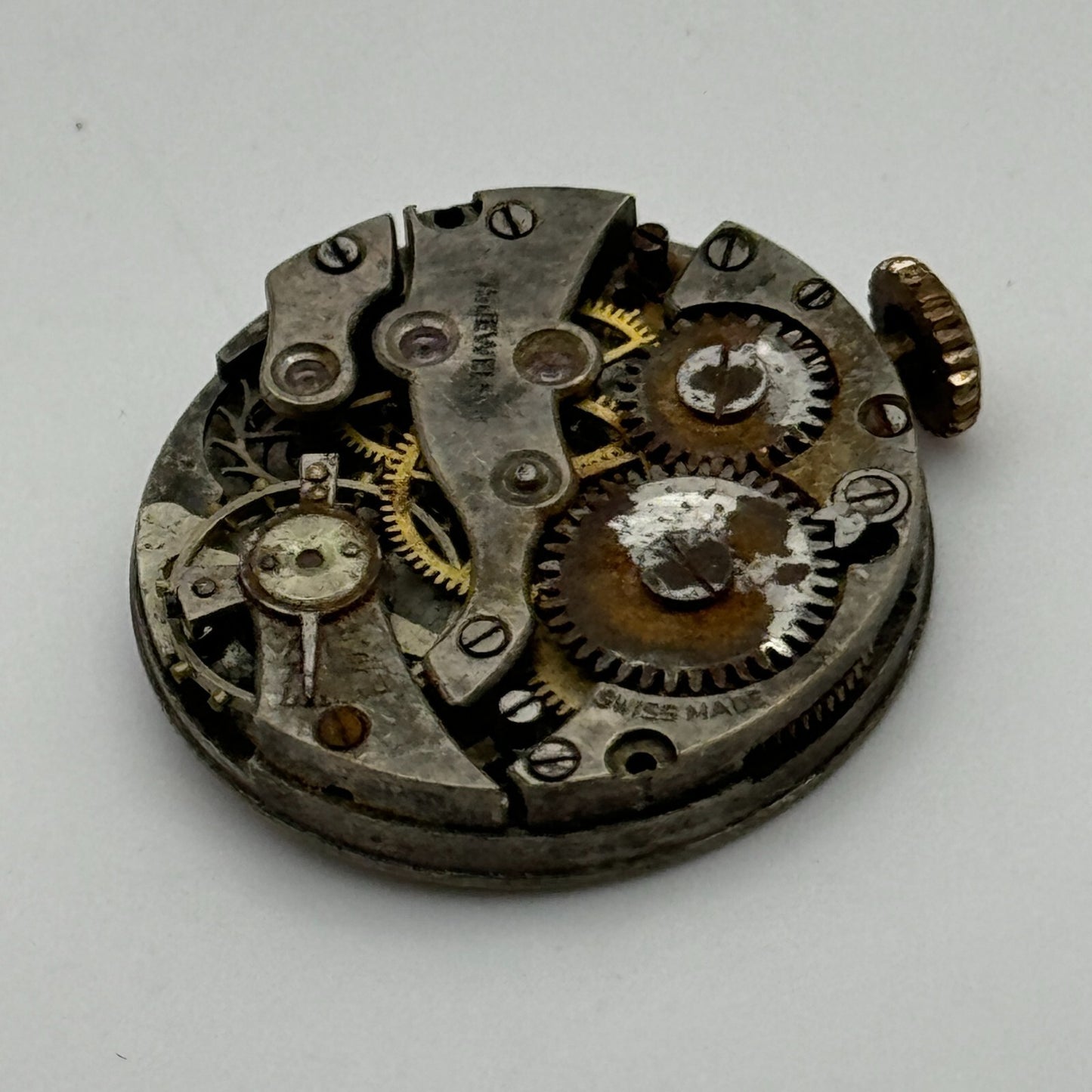 22mm AS 574 A Schild 15 Jewels Manual Wind Watch Movement Swiss Vintage PARTS
