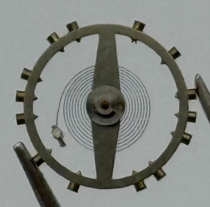 AV 41 Balance Wheel Complete And Spring 5 1/4''' 55 M Watch Movement Parts NOS