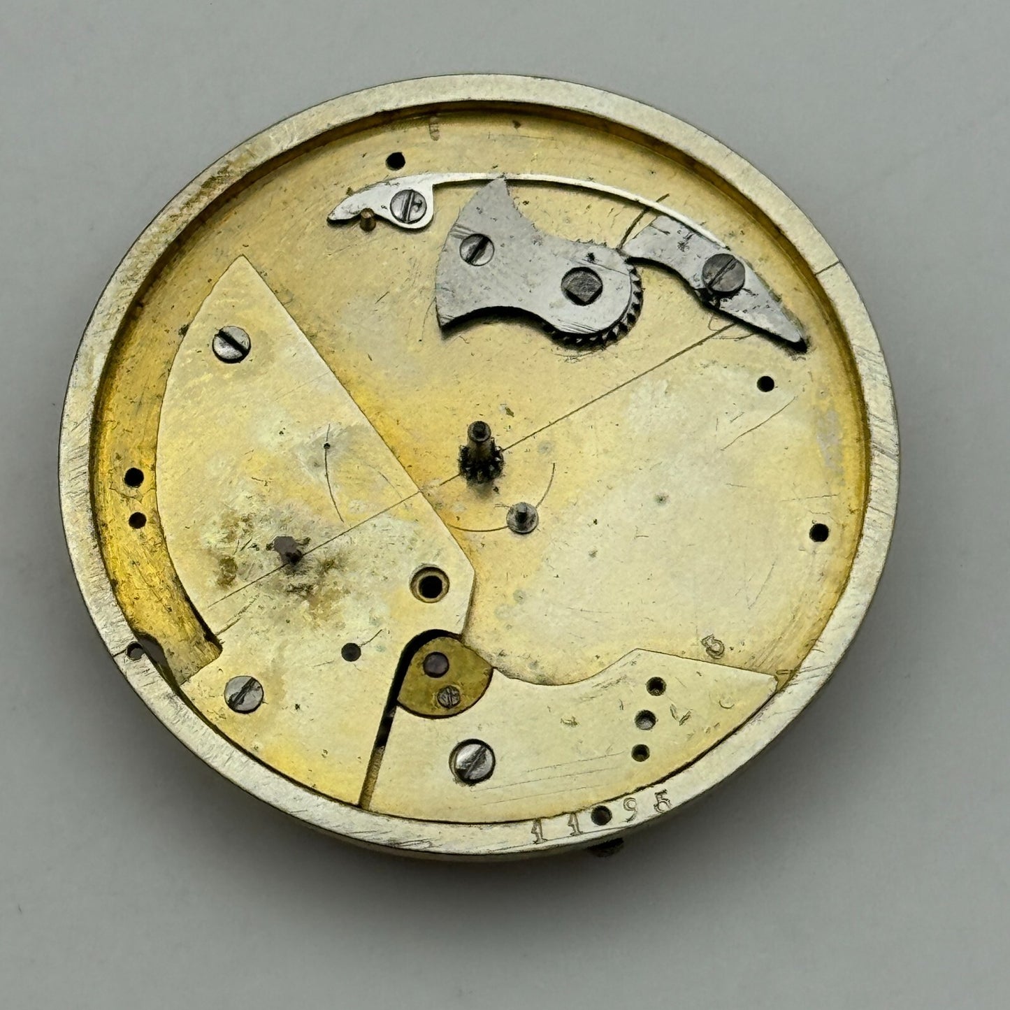 40.9mm Antique Unique Interesting Pattern Key Wound Pocket Watch Movement PARTS