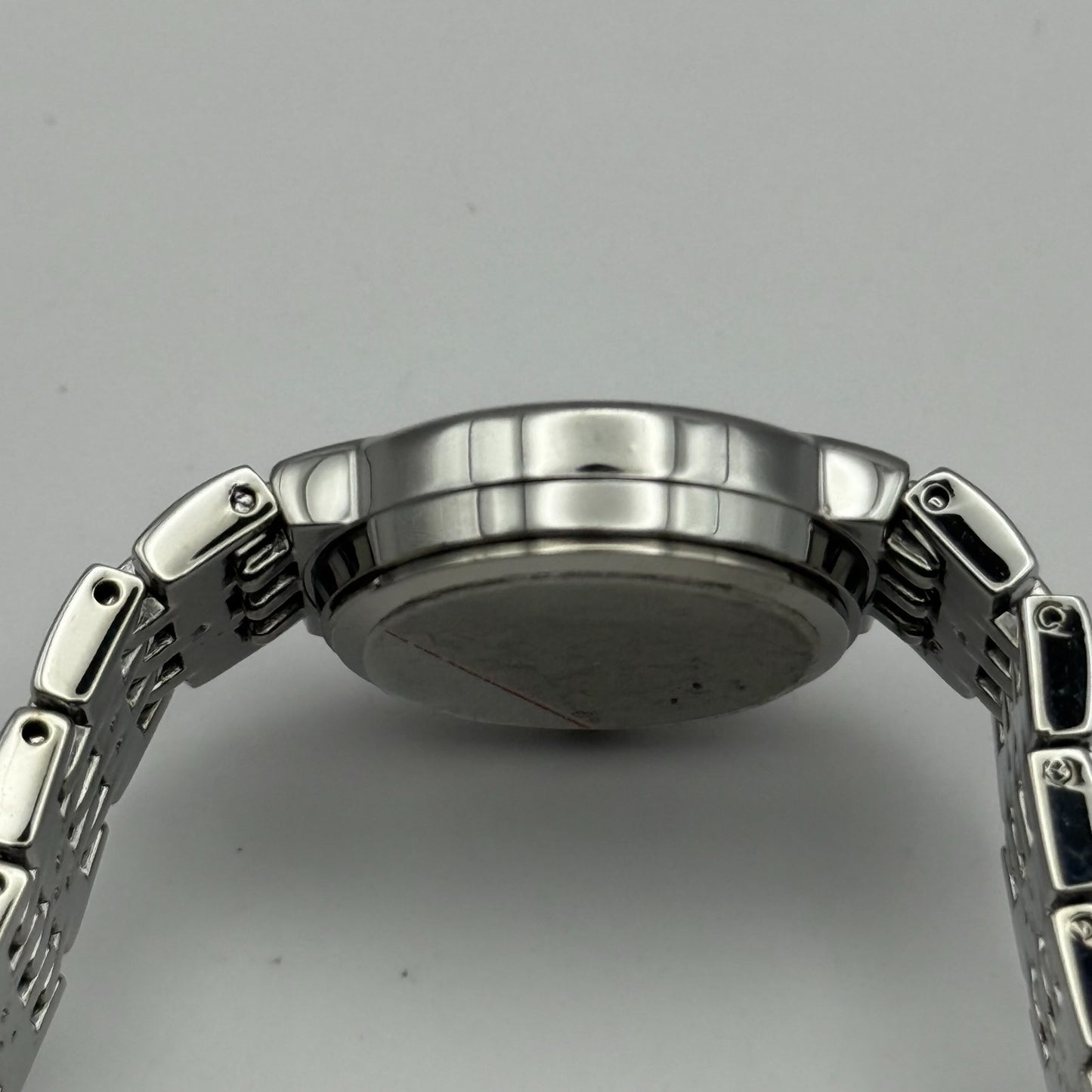 Beverly Hills Polo Club Ladies Quartz Watch Silver Tone Bracelet Working 23mm