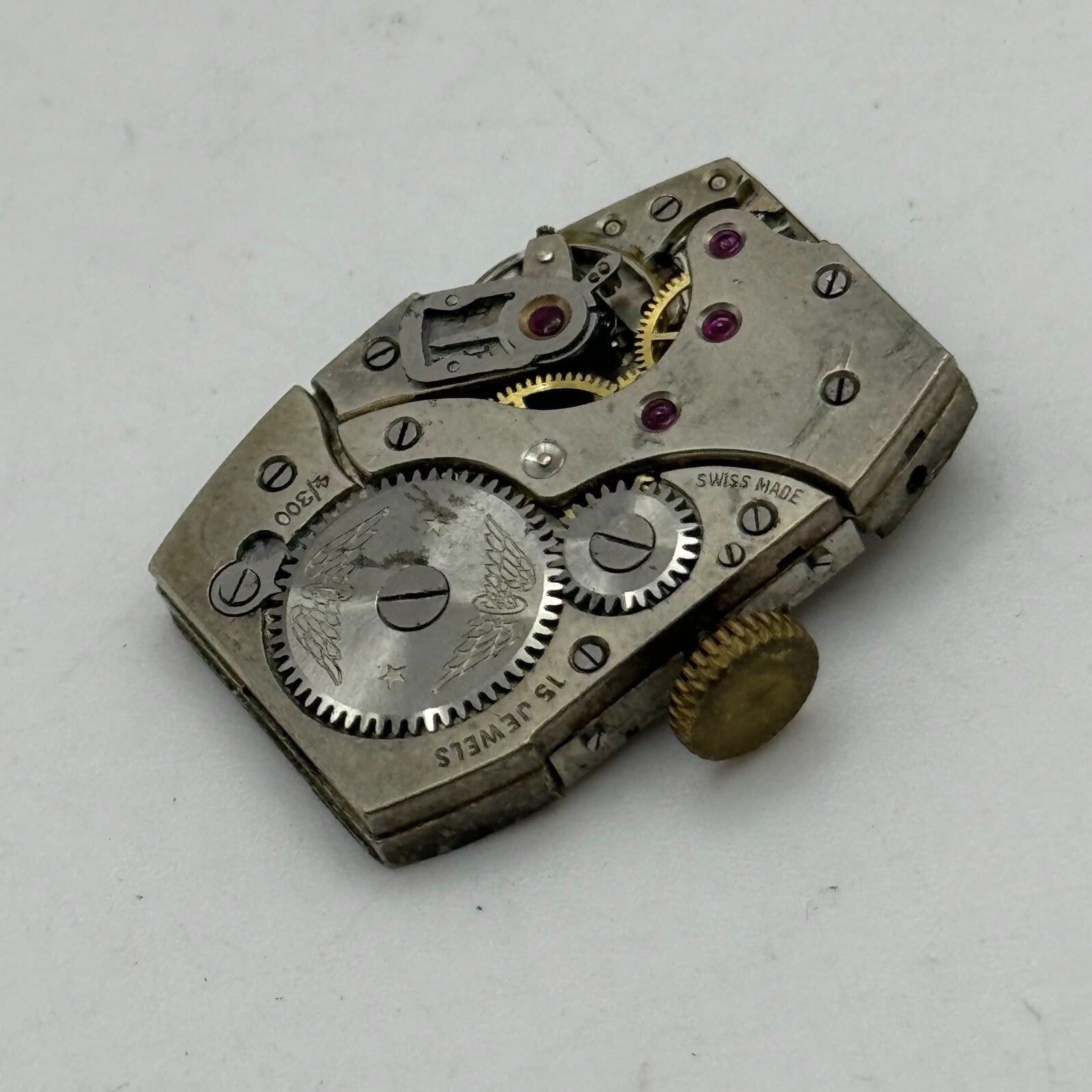 18.9mm Men's Running Rotary 4/300 Tank Watch Movement Manual Wind PARTS SPARES
