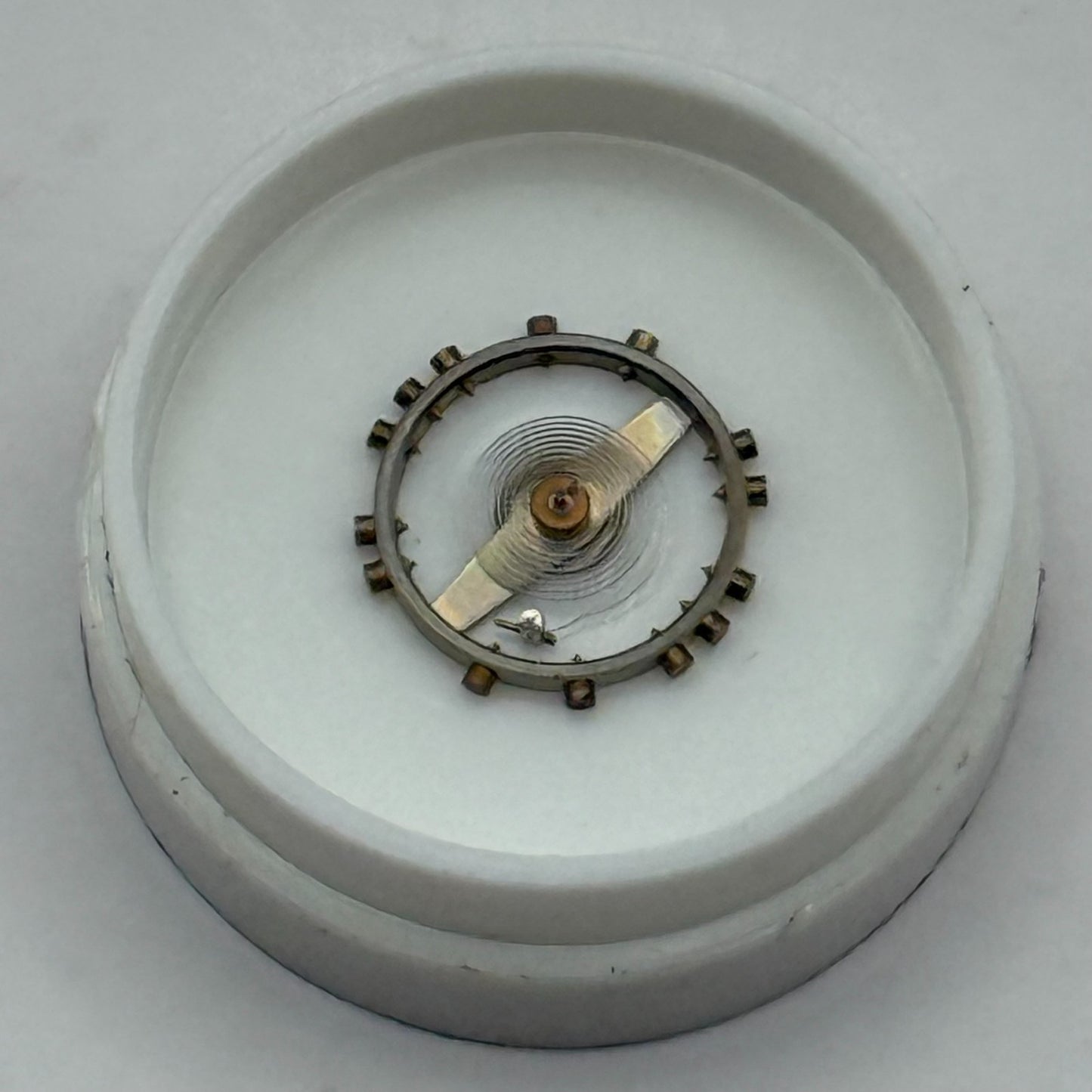 ST 69 Balance Wheel Complete And Spring 6 3/4-8''' 1156 Watch Movement Parts NOS