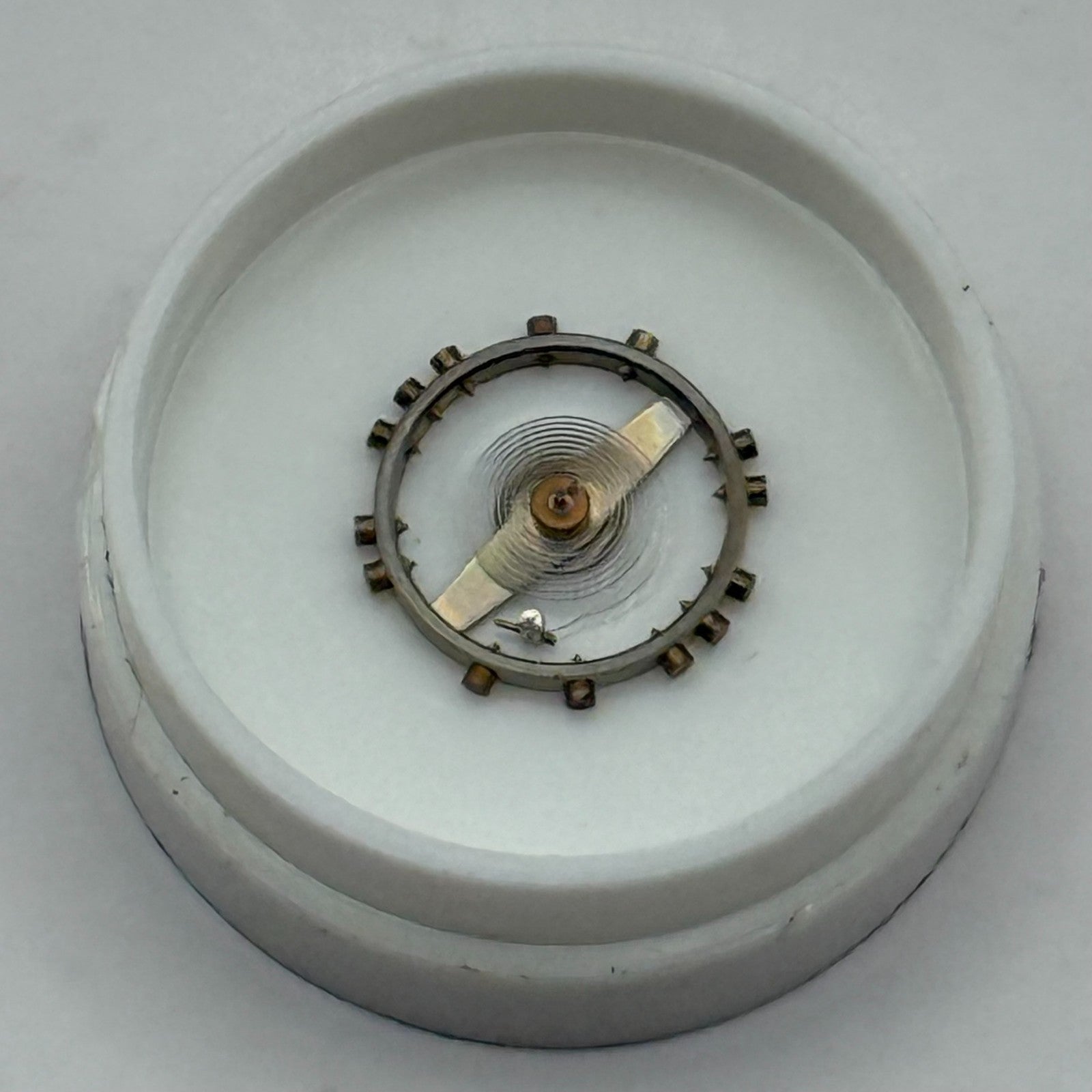 ST 69 Balance Wheel Complete And Spring 6 3/4-8''' 1156 Watch Movement Parts NOS