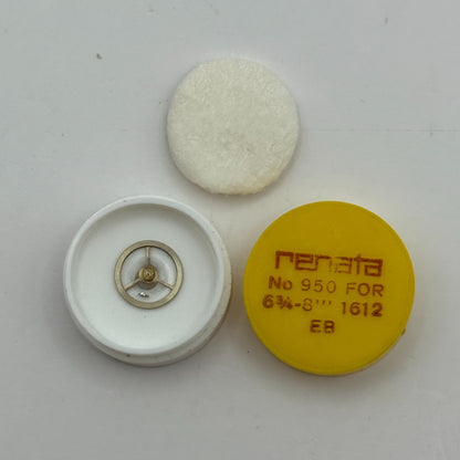 EB 1612 Balance Wheel Complete And Spring  6¾-8’’’ 950 Watch Movement Parts NOS