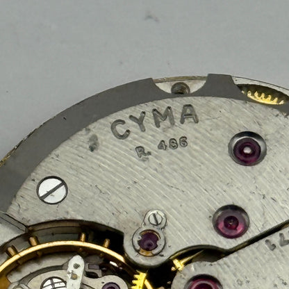 Cyma R.486 Watch Movement J W Benson Manual Wind Vintage Swiss Parts Repair 30mm
