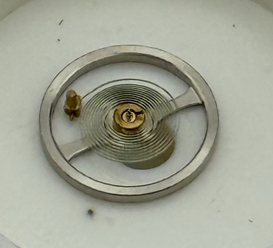Oris 410 Balance Wheel Complete And Spring 5¼’’’  330 M Watch Movement Parts NOS