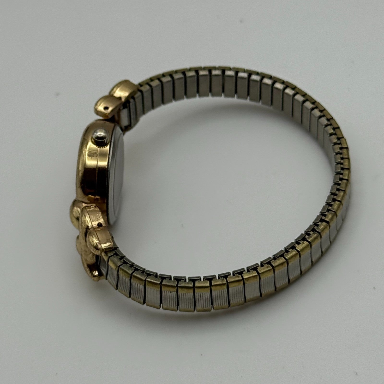 21mm Working Ladies Two Tone Philip Mercier S565S Quartz Watch Expandable Strap