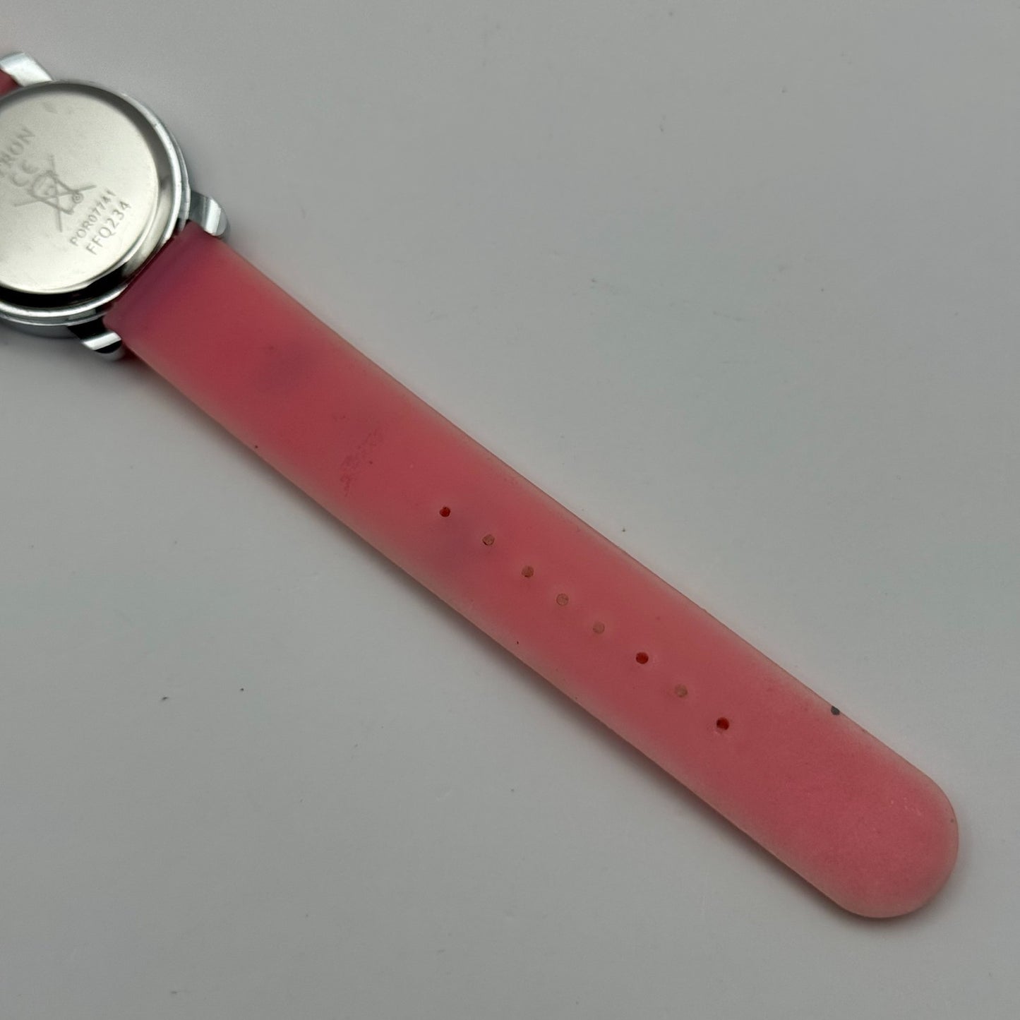 Citron Kids Quartz Watch ABC Alphabet Design Pink Strap Working 27mm New Battery