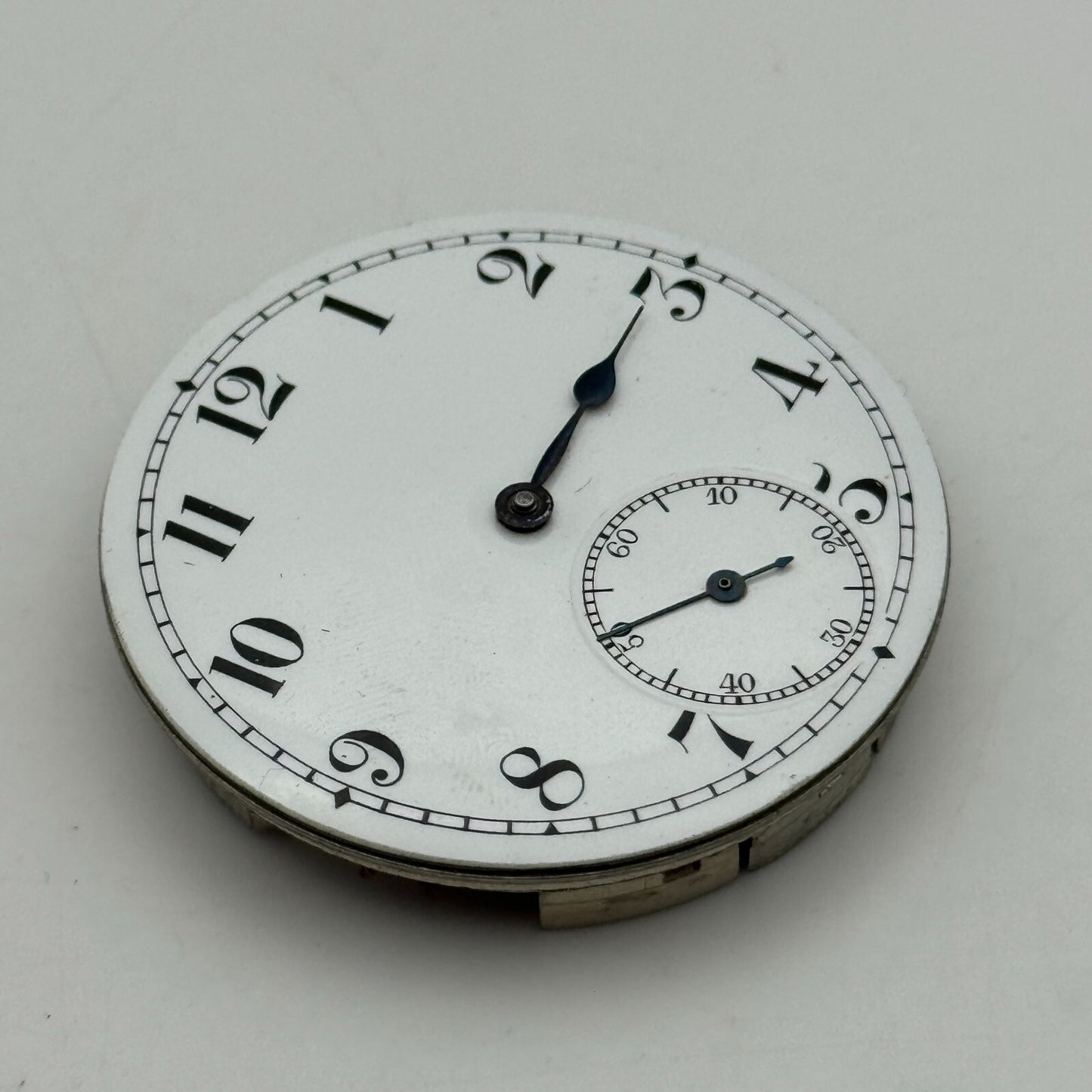 42.9mm Vintage Open Face Erlim Swiss Balance Ok Pocket Watch Movement PARTS