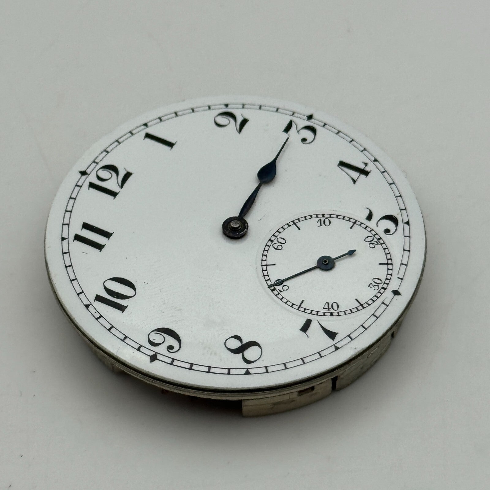 42.9mm Vintage Open Face Erlim Swiss Balance Ok Pocket Watch Movement PARTS