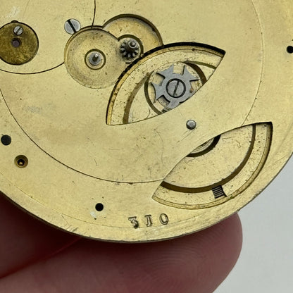 47.8mm Antique Compensation Balance Key Wound Pocket Watch Movement PARTS SPARES