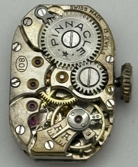 12.8mm Ladies Pinnacle Cal 108 Manual Wind Swiss Watch Movement Vintage PARTS