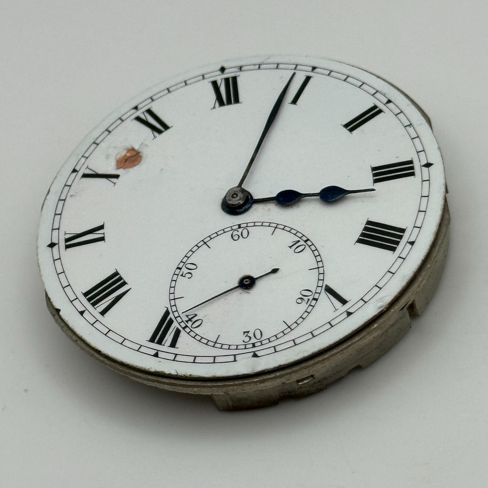 43mm Buren 7 Jewels Sub Seconds Swiss Vintage Hunter Pocket Watch Movement PARTS
