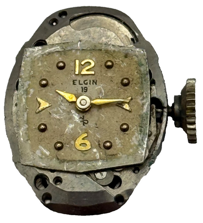 Elgin 660 Watch Movement 17 Jewels USA Vintage American Parts Repair 14.3mm