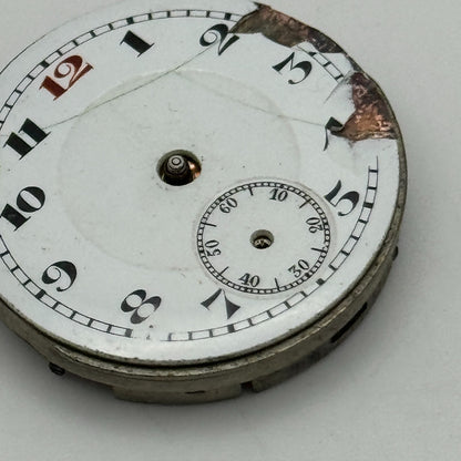 25.1mm Men's Unidentified Swiss Sub Seconds Trench Manual Wind Watch Movement