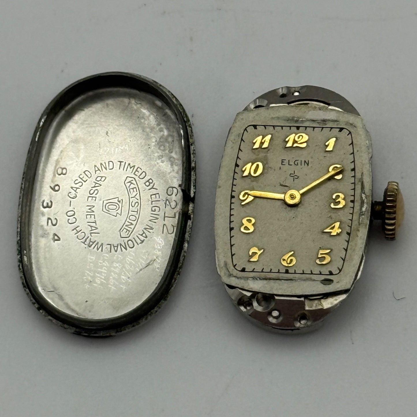 Elgin Grade 541 Model 2 Watch Movement 1951 21/0s American Parts Repair Ladies