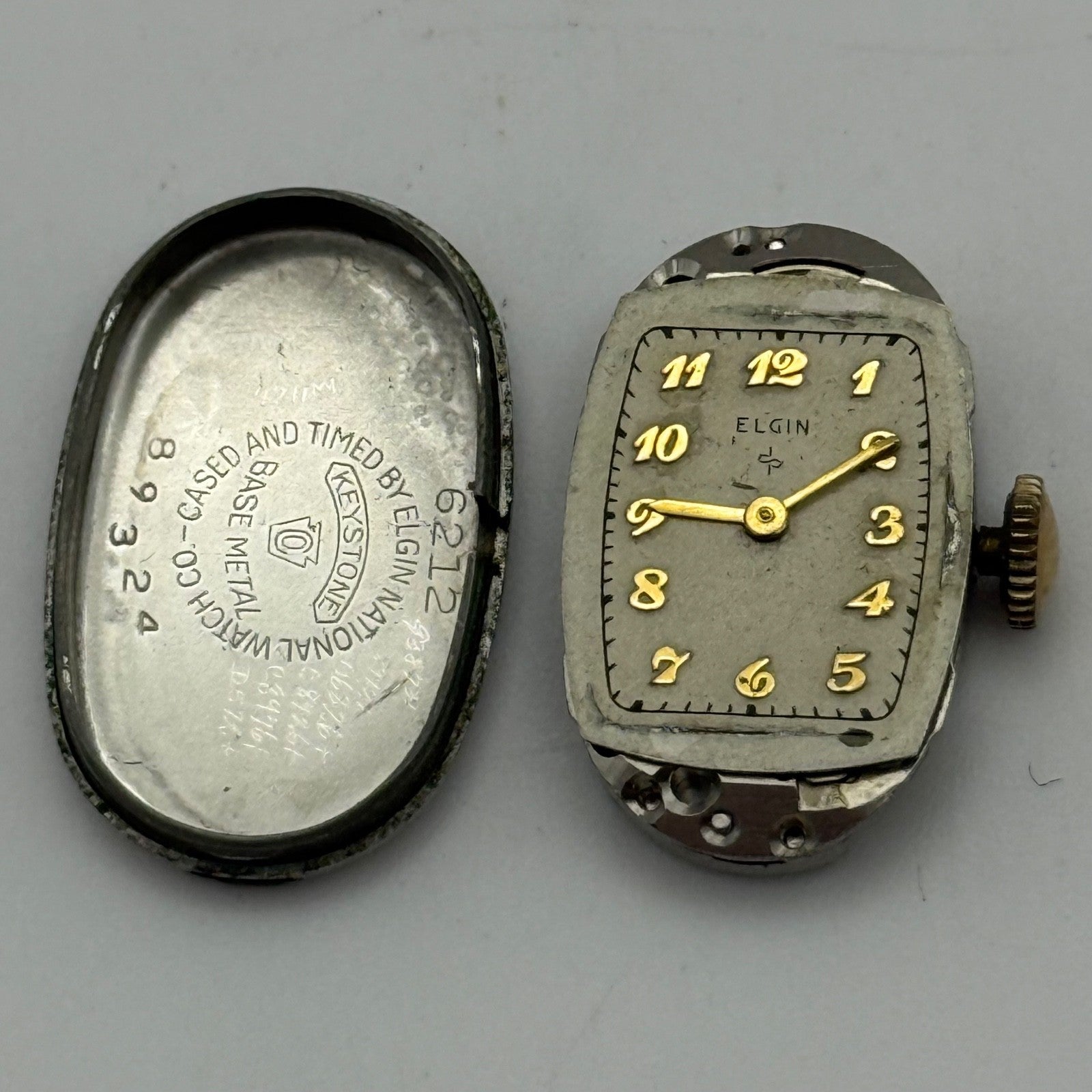 Elgin Grade 541 Model 2 Watch Movement 1951 21/0s American Parts Repair Ladies