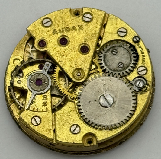 23.6mm Audax Cal 18 Manual Wind Watch Movement Swiss Made Vintage PARTS SPARES
