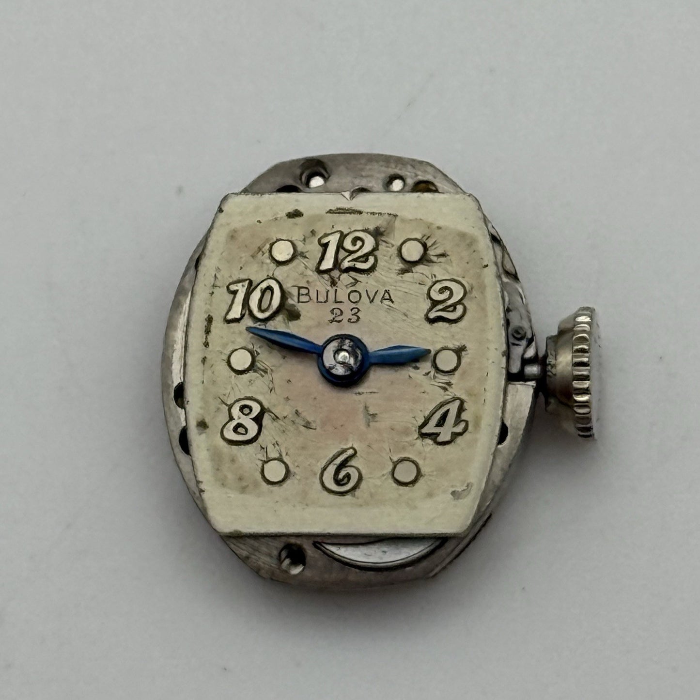 13.1mm Vintage Ladies Bulova 5AD Manual Wind Swiss Watch Movement PARTS REPAIR