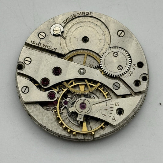 38.7mm Certina Kurth Freres KF 260 Pocket Watch Movement FOR PARTS Repair