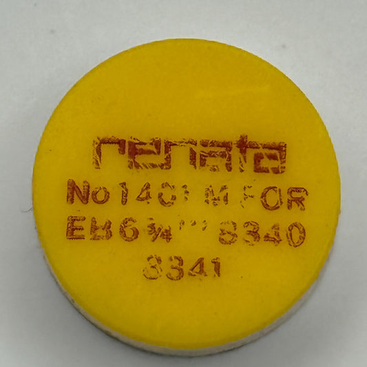 EB 8340 8341 Balance Complete 6 3/4''' Renata 1401 M Watch Movement DAMAGED