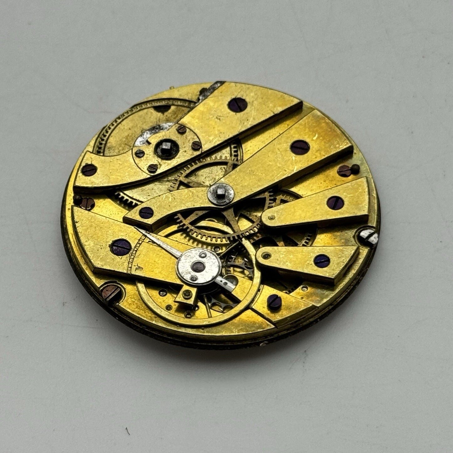 41.5mm 4mm Extra Thin Cylinder Escapement Pocket Watch Movement FOR PARTS REPAIR