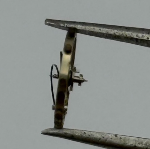 AS 1051 Balance Wheel Complete And Spring 5 1/4''' 34 M Watch Movement Parts 