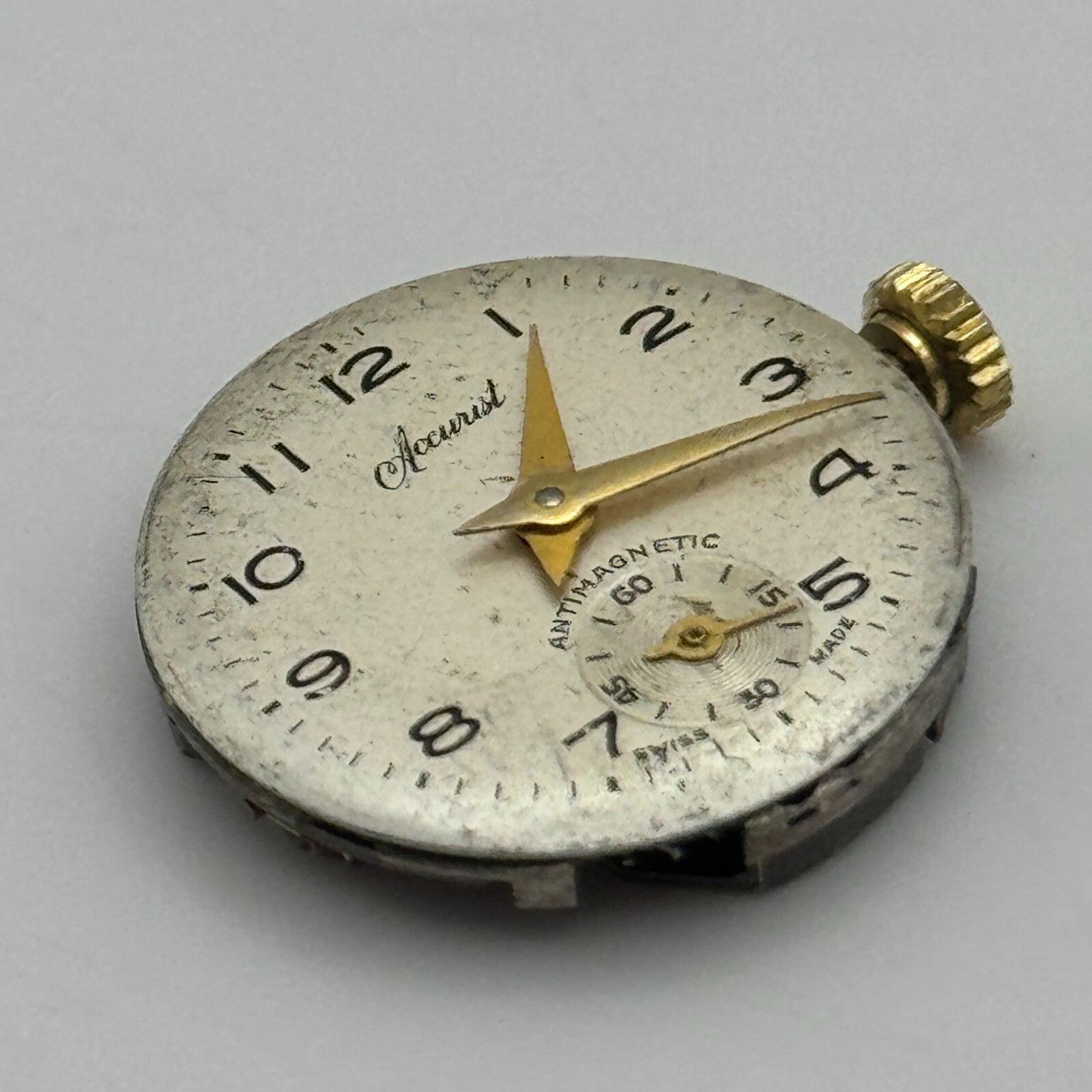 19.7mm Ladies Accurist AS 970 A Schild Manual Wind Swiss Watch Movement PARTS