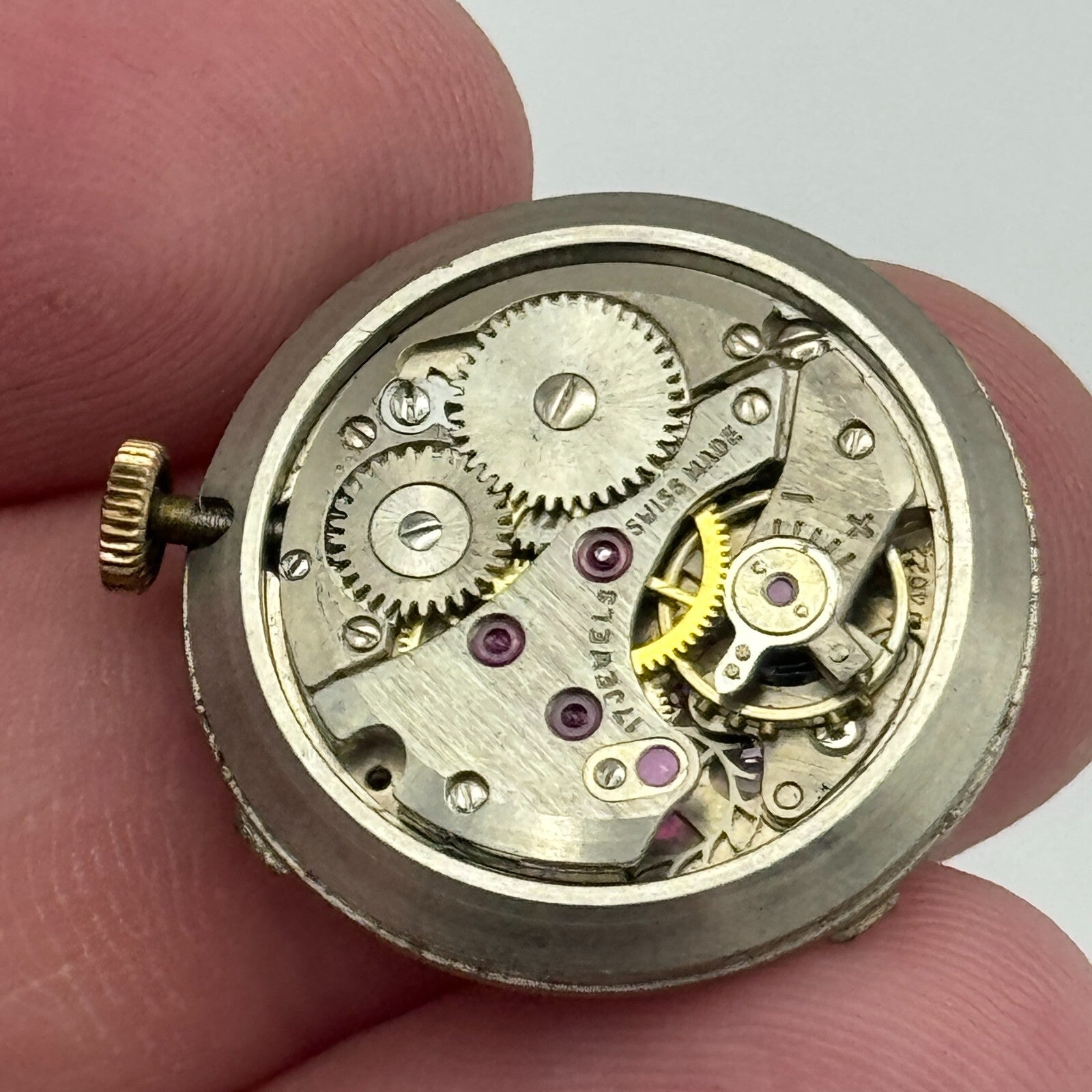 22.5mm Ladies Curtis Felsa F 4022 Manual Wind Watch Movement Swiss Vintage PARTS