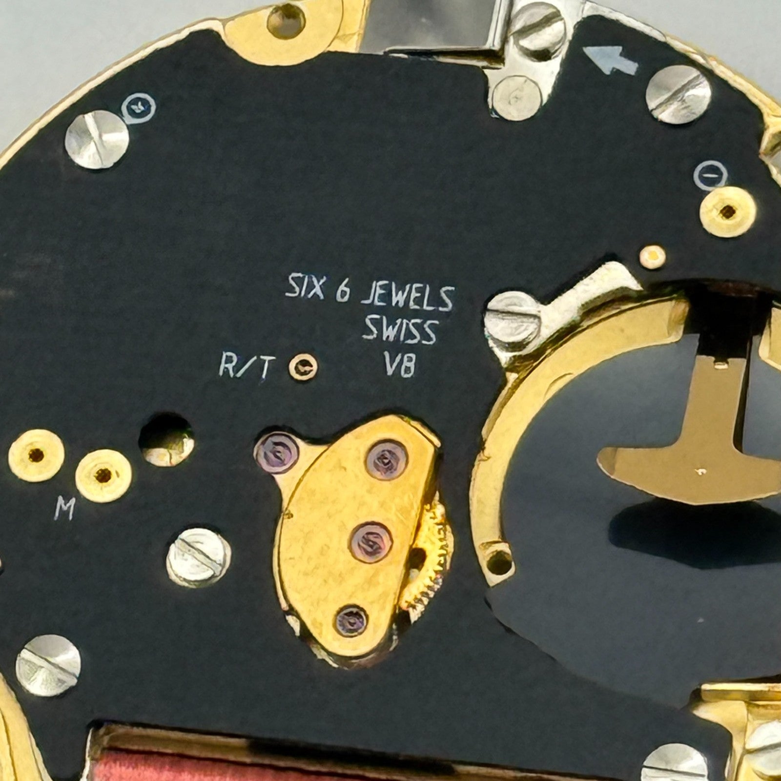 ETA 255.411 Quartz Watch Movement 6 Jewels Swiss Vintage Parts Repair 23.8mm