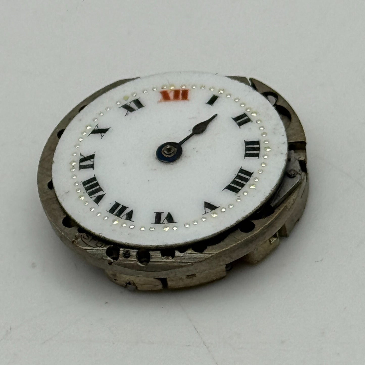 23.6mm SFG Porcelain Dial Swiss Trench Watch Movement Manual Wind PARTS SPARES