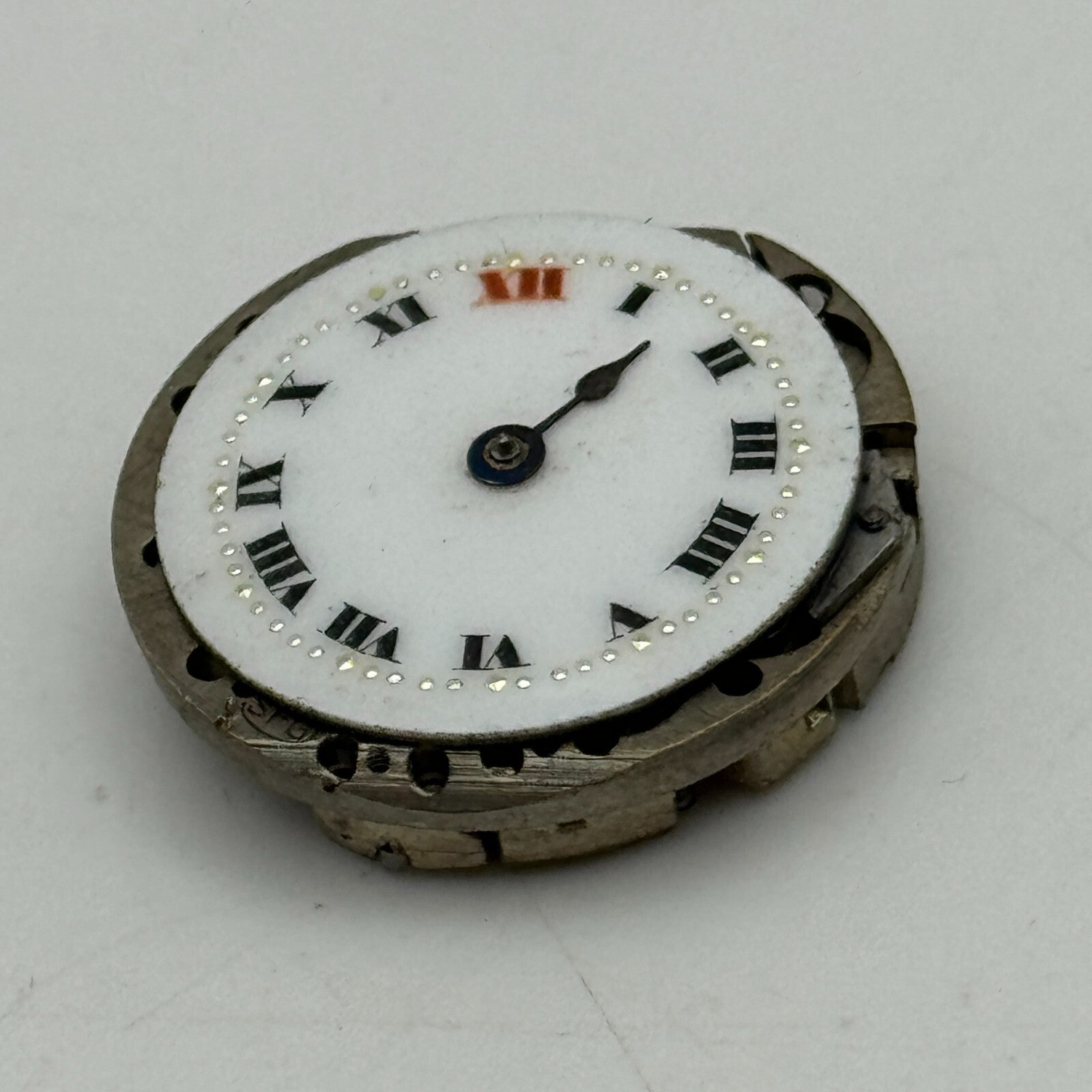 23.6mm SFG Porcelain Dial Swiss Trench Watch Movement Manual Wind PARTS SPARES