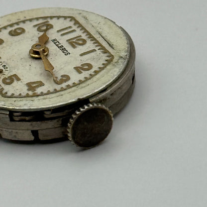 Helbros MXH 7 Jewels Watch Movement Manual Wind Vintage Parts Repair 19.5mm