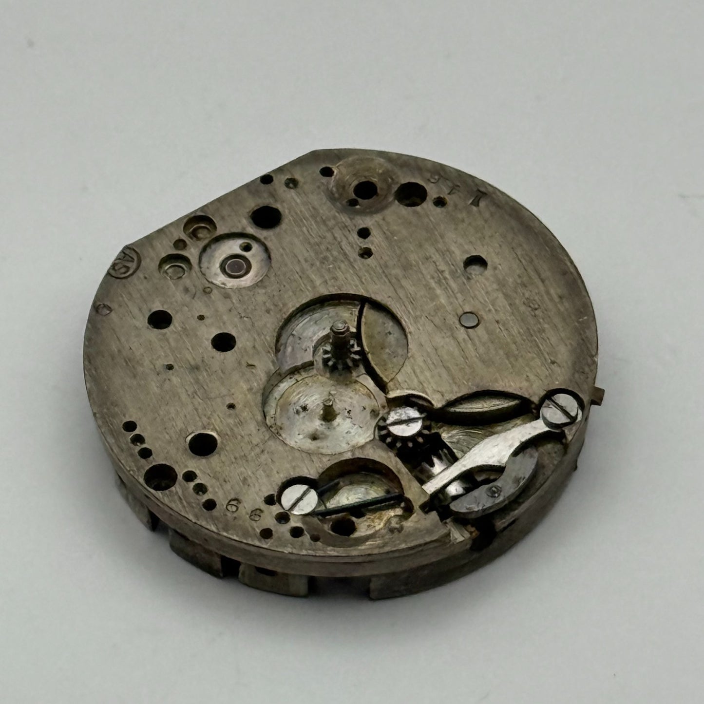 AS A Schild Swiss Watch Movement Manual Wind Vintage Parts Repair Spares 24.7mm