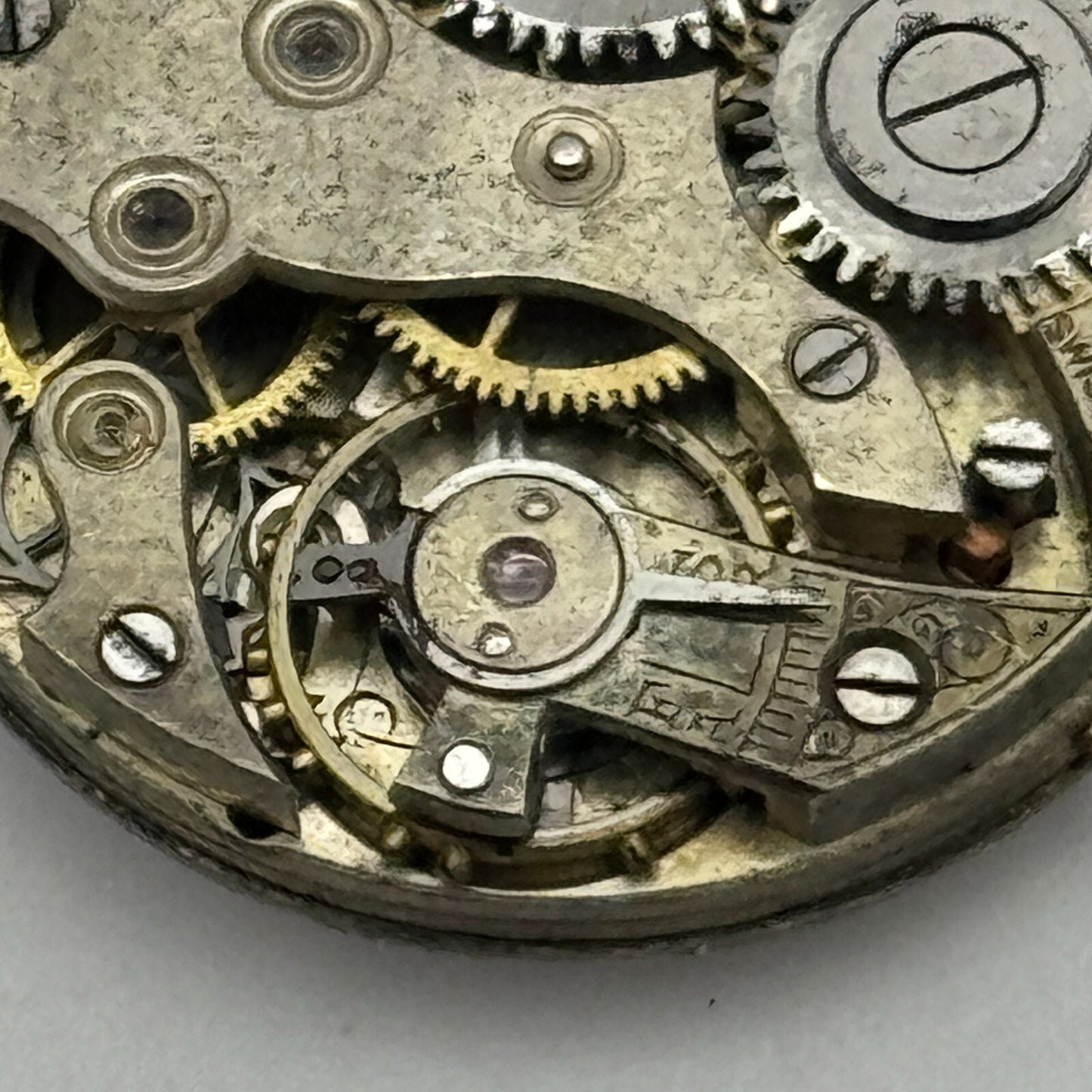 24.3mm Unidentified Roman Numerals Swiss Trench Watch Movement Manual Wind PARTS