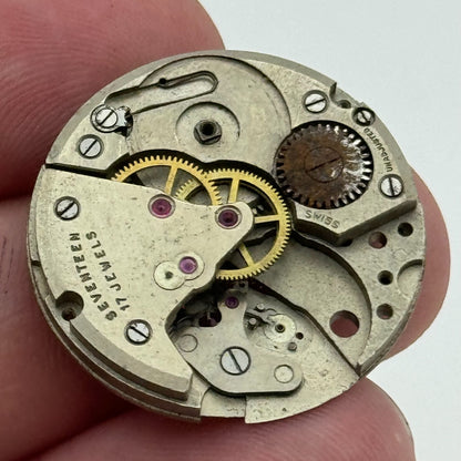 25.9mm Men's Felsa F 400 Manual Wind 17 Jewels Swiss Watch Movement PARTS SPARES