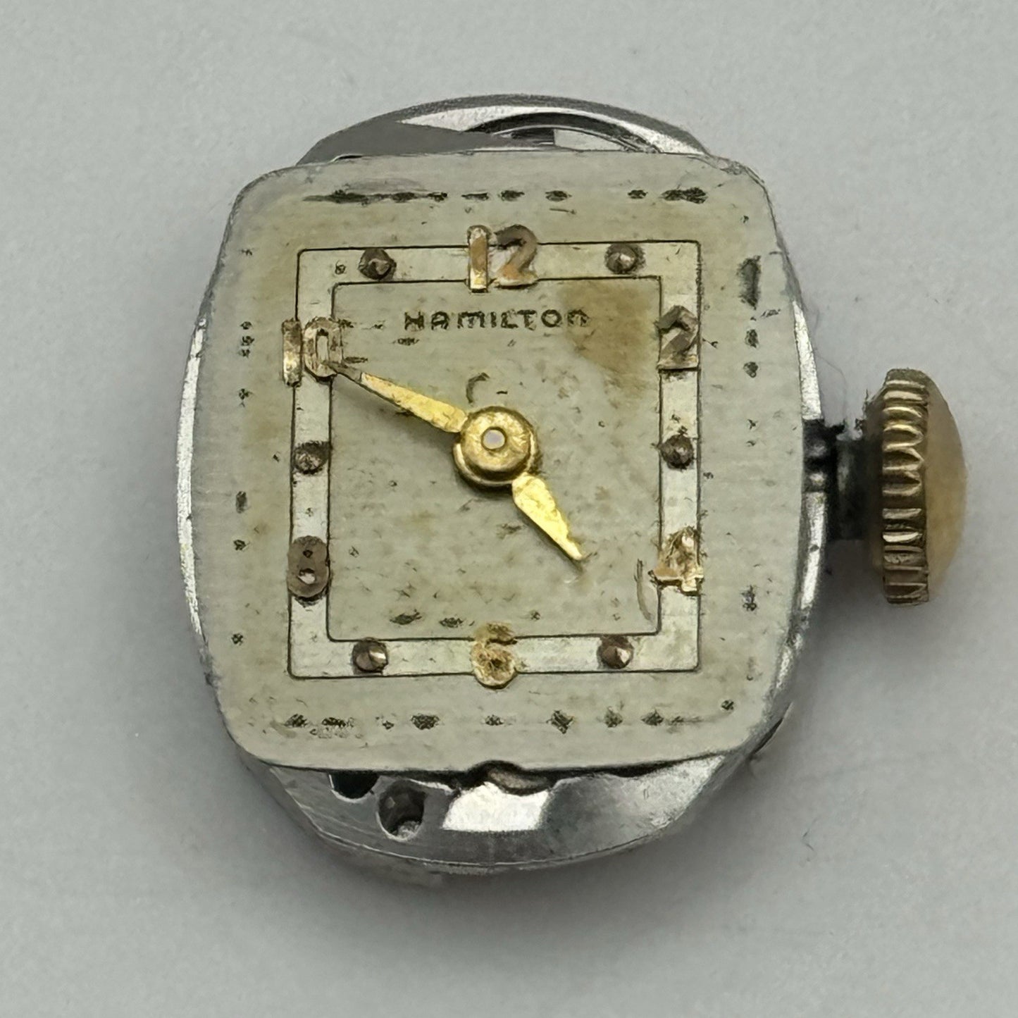 12.9mm Ladies Running Hamilton 756 Manual Wind 17 Jewels Watch Movement PARTS
