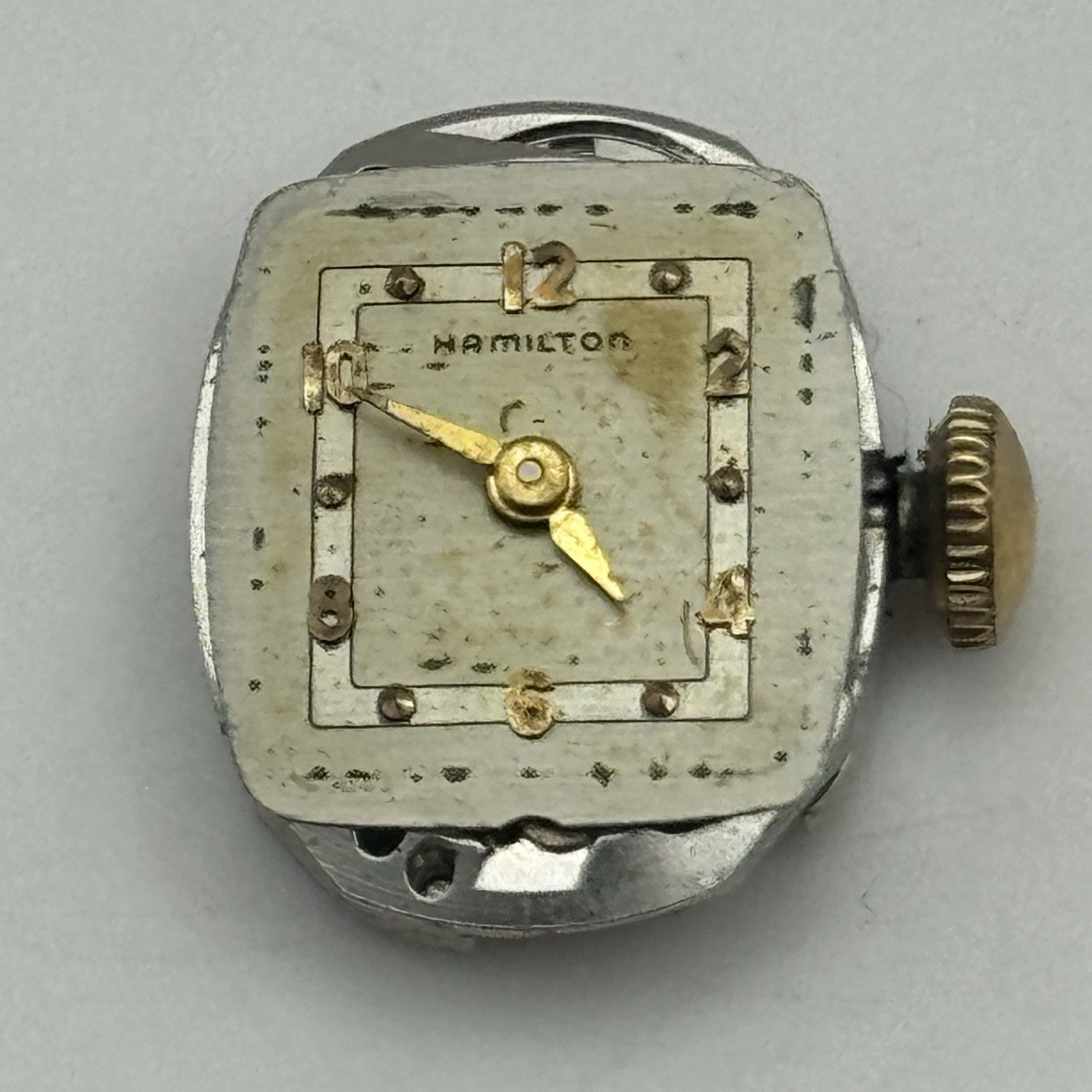 12.9mm Ladies Running Hamilton 756 Manual Wind 17 Jewels Watch Movement PARTS