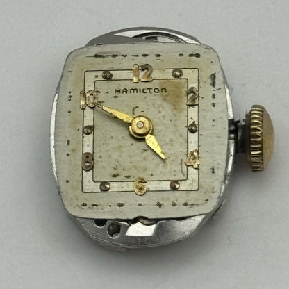 12.9mm Ladies Running Hamilton 756 Manual Wind 17 Jewels Watch Movement PARTS