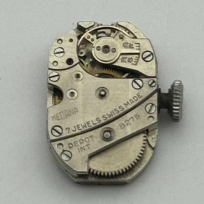 12.8mm Balance Ok Medana 8275 Manual Wind 7 Jewel Swiss Watch Movement PARTS