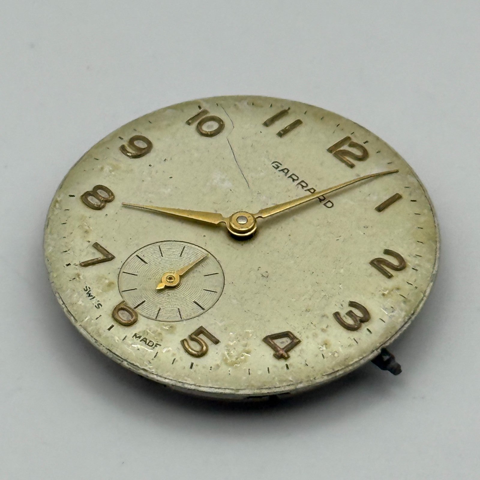 ETA 1120 Watch Movement Garrard Manual Wind Vintage Swiss Parts Repair 26.9mm