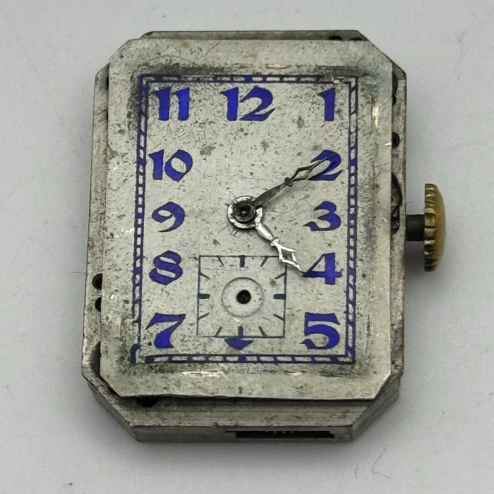 20.5mm Running Rotary Maximus Cal 54 Tank Watch Movement Manual Wind PARTS