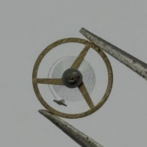 AS 1977-2 Balance Wheel Complete And Spring  1831 M Watch Movement Parts NOS