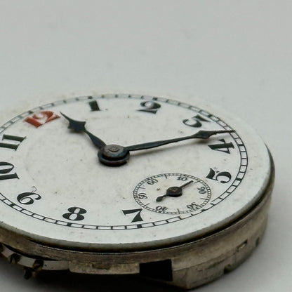 Buren 15 Jewels Trench Watch Movement Manual Wind Vintage Parts Repair 23.5mm