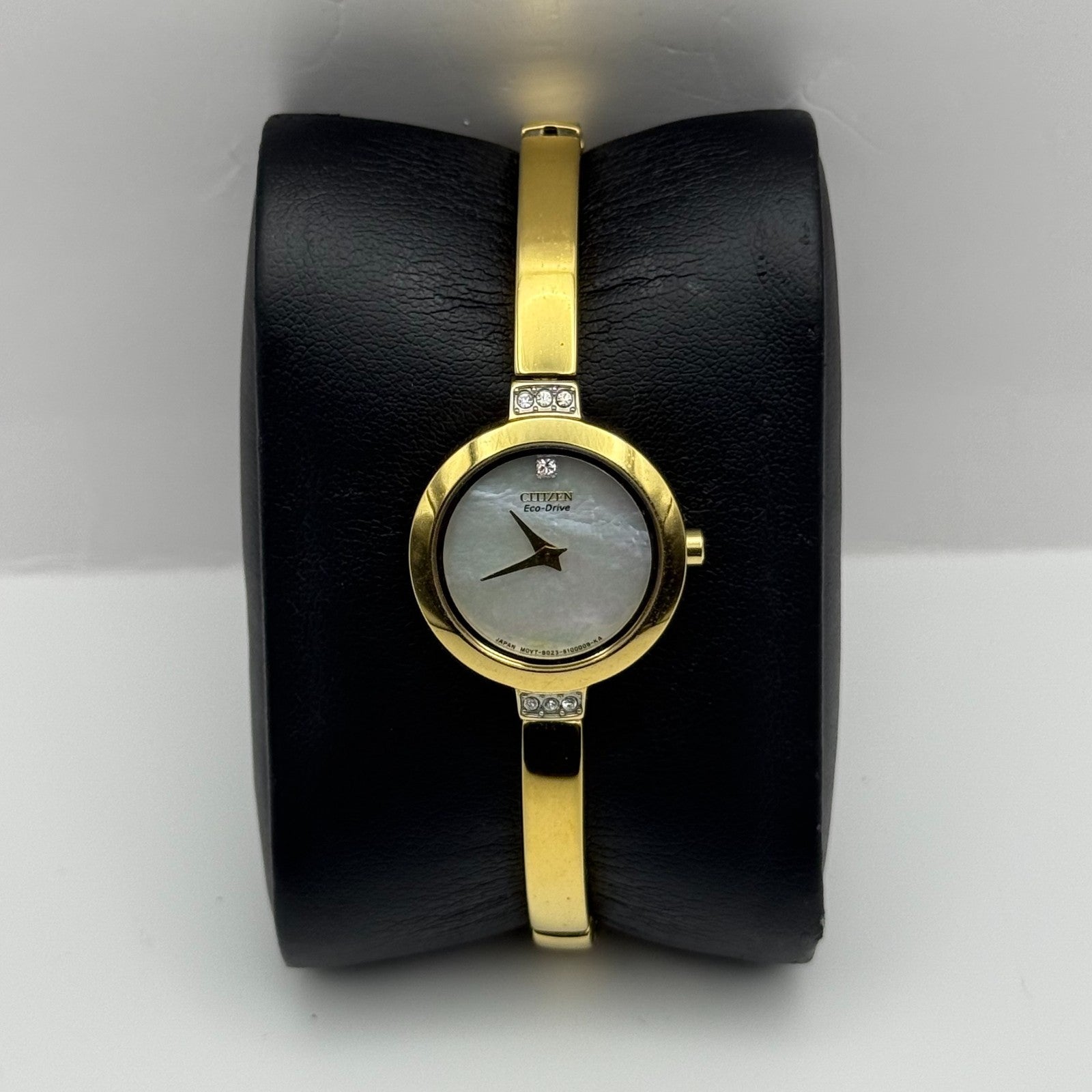 Citizen Eco-Drive Ladies Quartz Watch MOP Dial Gold Tone Japan 21mm PARTS REPAIR