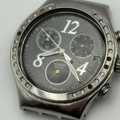 39mm Vintage 2006 Swatch Dreamnight Swiss YCS485GC Chronograph Watch UNTESTED