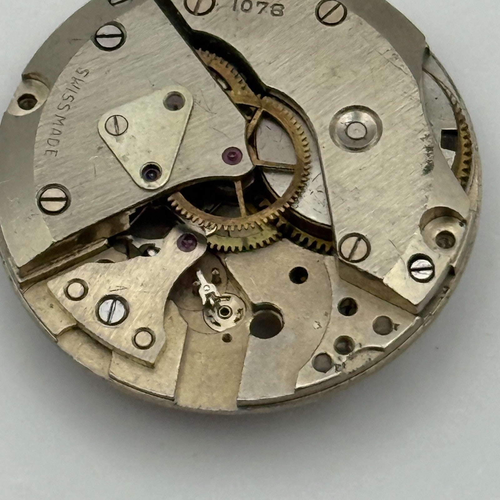 Larex Cal 1078 Watch Movement Manual Wind Vintage Swiss Parts Repair 23.6mm